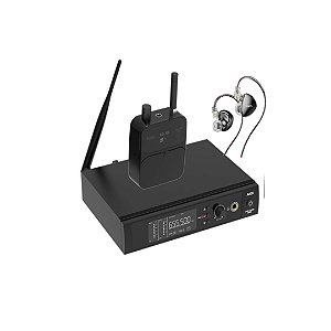 Transmissor Monitor Fone Sem Fio Akg Wp300 Iem Preto