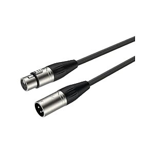 Cabo de Microfone Roxtone SMXX200L3 C/ 1 XLR F + 1 XLR M 3 Metros