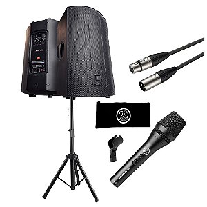 Kit Caixa JBL Max15 com suporte + Microfone Akg P3s com cabo 5mts