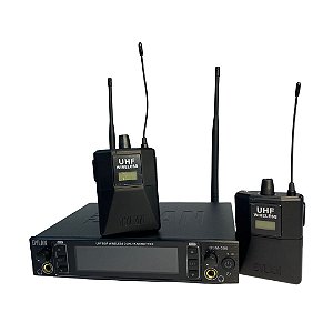 Sistema de Monitor Pessoal Dylan Sem Fio UHF 2 Bodypack - DSM300 B6