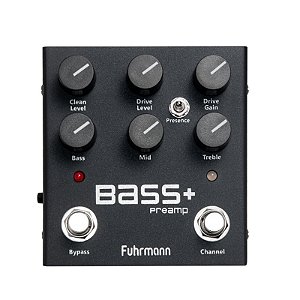 Pedal de Efeitos Fuhrmann BASS+ Preamp Para Contra Baixo - OUTLET