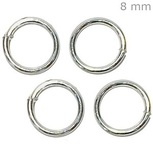 Mini Argola 8mm 24gr. -  Prata