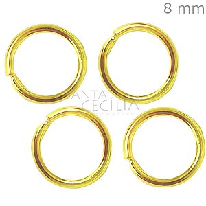 Mini Argola 8mm 24gr. - Ouro