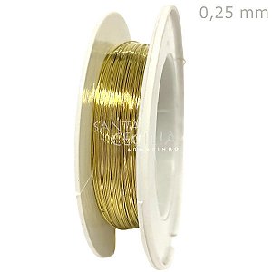 Fio Cabelo de Anjo Inox 50m - Ouro