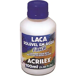 Laca Solúvel em Água Fosca 100ml Acrilex