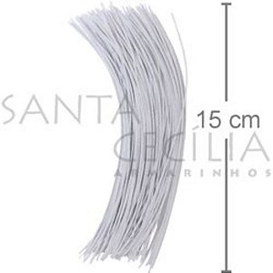 Arame Cortado para Artesanato Nº 26 15cm 100unid. - Branco