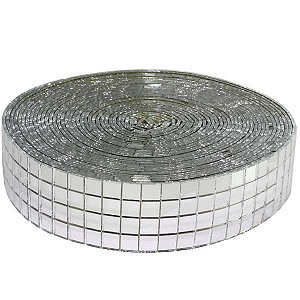 Rolo Fita Espelhada - 1,0 x 1,0 cm - 10 metros