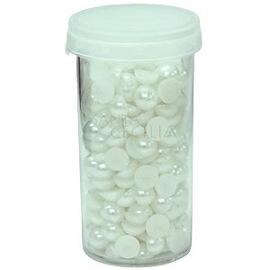 Meia Pérola 8mm - 35 gramas - Branca