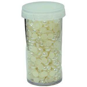 Meia Pérola 6mm - 35 gramas - Creme