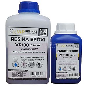 Resina Epóxi VR100 0,665kg – Endurecedor VRE100 0,335kg