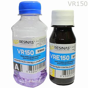 Resina Epoxi 0,100 Kg - VRE 150 - Endurecedor VRE150 - 0,50 Kg