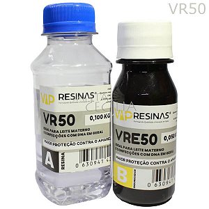 Resina Epoxi 0,100 Kg - VR 50 - Endurecedor VR50 - 0,50 Kg