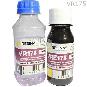 Resina Epoxi 0,100 Kg - VR 175 - Endurecedor VRE 175 - 0,50 Kg