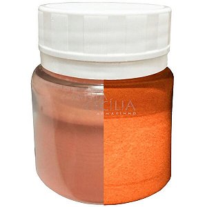 PIGMENTO PARA RESINA - FOSFORESCENTE 25g - REDELUX GLOW LARANJA