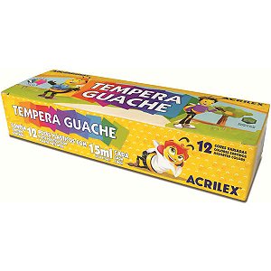 Tempera Guache - 12 unidades - Acrilex