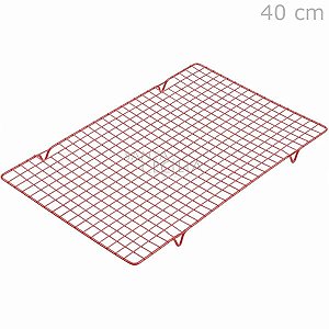 Grade para Resfriamento 40 x 25 cm Prime Chef - Vermelha
