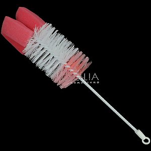 Escova para Limpeza de Mamadeira e Garrafa com Esponja