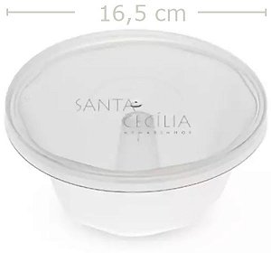 Forma Pudim Grande Forneável com Tampa 500ml 6 unid.