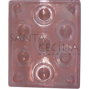 Forma de PVC com Silicone Copinho para Licor  Ref 09 - SUIÇA