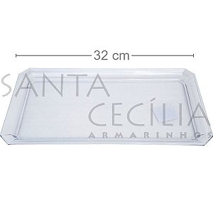 Bandeja Retangular em Acrílico 21x32cm - Ref.13812021