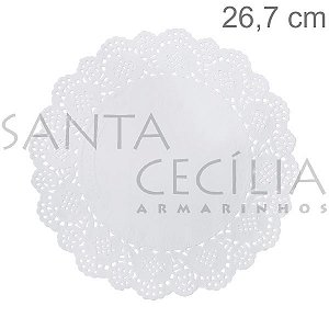Toalha Rendada de Papel 26,7cm - 100 unidades
