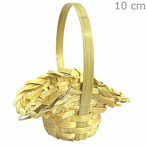 Mini Cesta de Bambu com Alça Ref.IX-001 - Modelo Florista