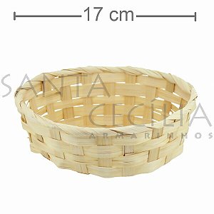 Cesta de Bambu Redonda B11 - Natural