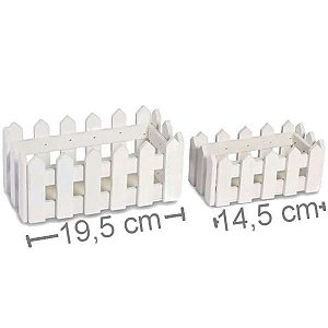 Cachepot MDF Retangular 2 peças Ref. B103D02