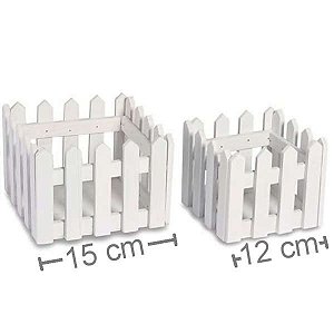 Cachepot MDF Quadrado 2 peças Ref. B305