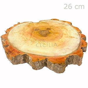 Base Tronco de Madeira Pinus - Diversos Tamanho