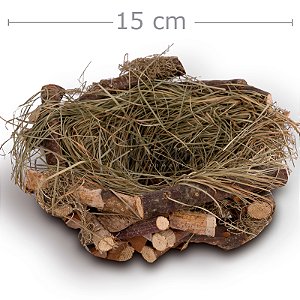 Ninho Decorativo Com Base De Madeira - ZG18835C