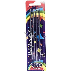 Vela Estrelinha 4 unid.