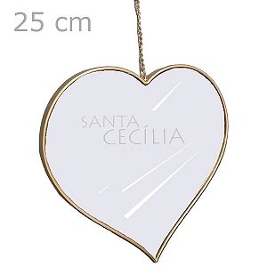Espelho Decorativo Coração de Parede - Ref. WX12720