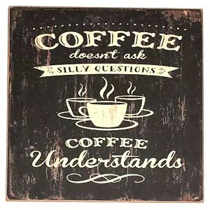 Quadro Decorativa em MDF - Ref. Coffee 8244