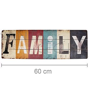 Placa Decorativa em MDF - Family 18466