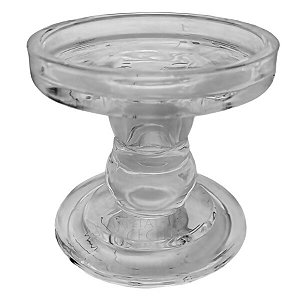 Porta-Vela em Vidro Castiçal Ref. 8585