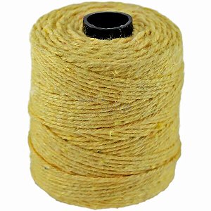 Barbante 1,5mm rolo com 82m - Amarelo