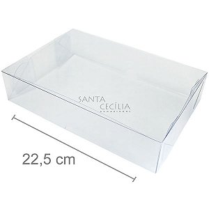 Caixa de Acetato Ref. 55 - 22,5 x 15 x 5 cm - 20 unid.