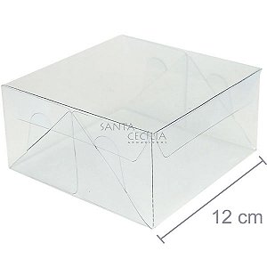 Caixa de Acetato Ref. 21 D - 12 x 12 x 6 cm - 20 unid.