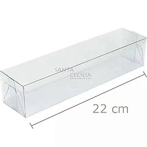 Caixa de Acetato M 18 - 22 x 4 x 3,5 cm - 20 unid.