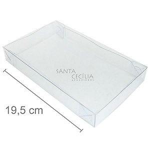 Caixa de Acetato M 05 - 19,5 x 11,5 x 2,5 cm - 20 unid.