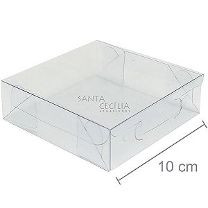 Caixa de Acetato M 02 - 10 x 10 x 3 cm - 20 unid.