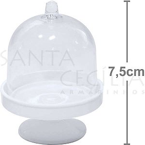 Lembrancinha Cúpula de Acrílico - 10 unidades - Branca