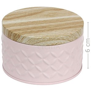 Caixa de Metal 10 x 6cm Redonda Ref.3119