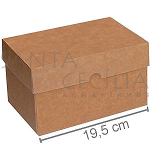 Caixa Kraft para Presente 10 unid - K51 - 19,5 x 13,5 x 11 cm