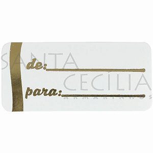 Etiqueta Adesiva - 100 unid. - De / Para