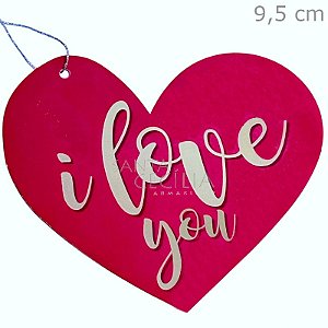 Etiqueta Tag Coração I Love You 12 unid. - Ref. ETG00013