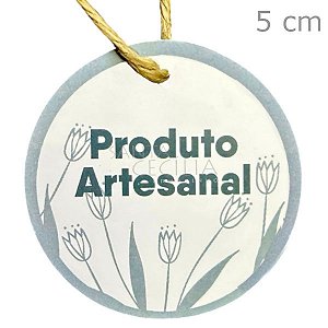 Etiqueta Tag Redonda Produto Artesanal 10 unid. - Ref. 03/003