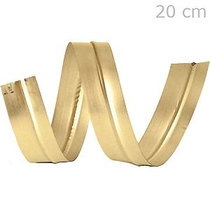 Fecho Prático Aramado Grande Ouro Fosca 20cm - 100 un.
