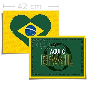 Jogo Americano Vai Brasil 42x32cm 8 unid. Ref. 23012671